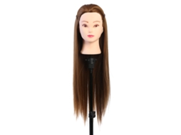 2026 cabeza de Maniquí para Entrenamiento de Peluqueros Y Maquillaje Pelo Rubio Marrón Claro