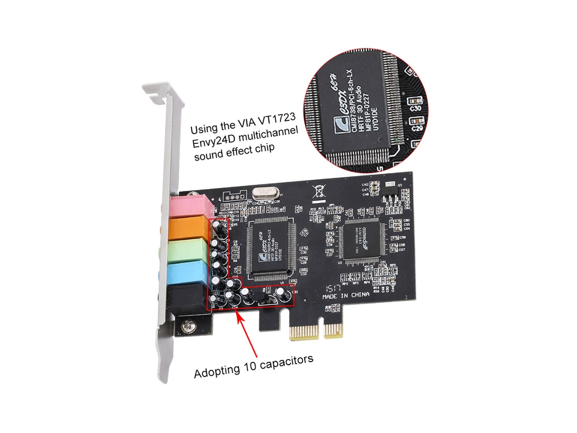 Adaptador Pci e 5.1 LAXISCREED