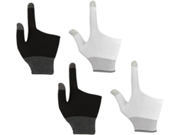 Lurelia Dedeiras Gaming Para Ecrã Tátil 2 Pares, Grafeno, Antiderrapante, Respirável, Sensível Ao Toque, Para Gaming Móvel E Ecrãs Táteis