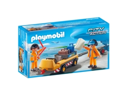 PLAYMOBIL City Action: Veículo para Malas de Aeroporto - 5396 (Idade mínima: 4)