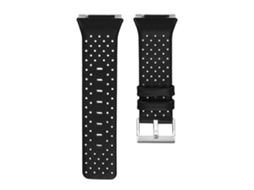Cinto de Couro para Smartwatch Fitbit Ionic, tamanho S, preto | EOOCOO
