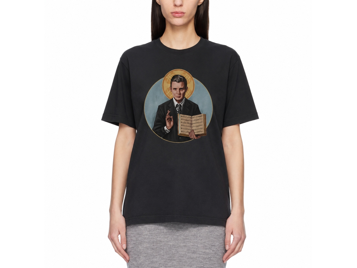 Camiseta Rockinstone Saint Baker The Jazz Estate com design exclusivo de designer.