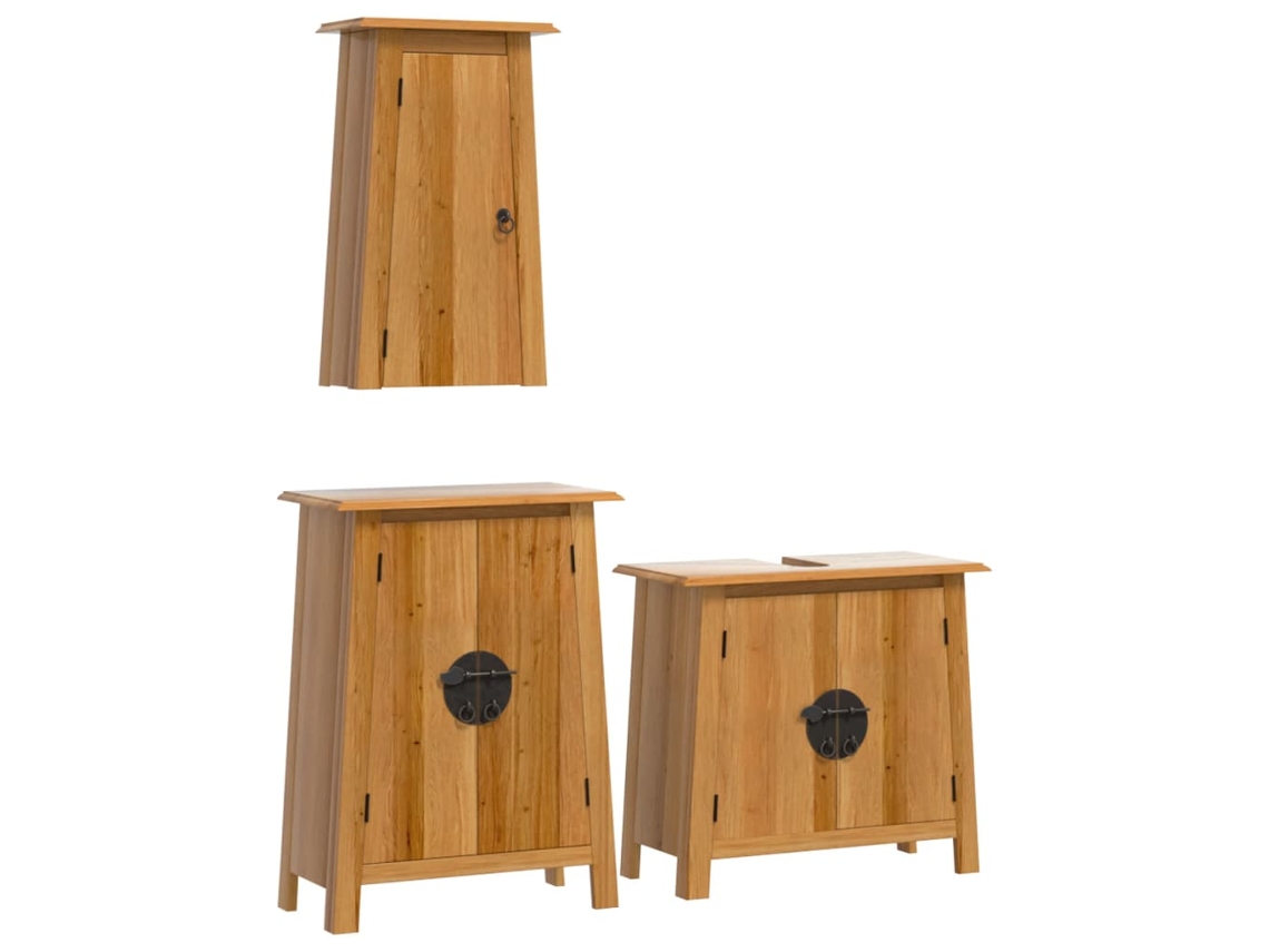 Bathroom Furniture Set, Bathroom Furniture Sets Vidaxl Marrom Madeira De Pinho (n/a)