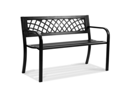 Banco Externo VEVOR Banco de Jardim de Metal de 46 Pol. 480 Libras Banco de Varanda para Pátio de Parque