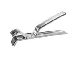 Clipe para Pratos e Tigelas Antiescaldante Reutilizável em Aço Inoxidável para Cozinhar em Hotéis e Restaurantes, 19x8x2,5cm, Prata
