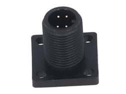 Laxiscreed Conector De Aviação Com Flange Quadrada, Roscado E Soldadura De 4 Pinos Para Instalações Seguras