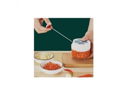 Mini Picador De Cebola Manual De 170ml Com 2 Lâminas Curvas