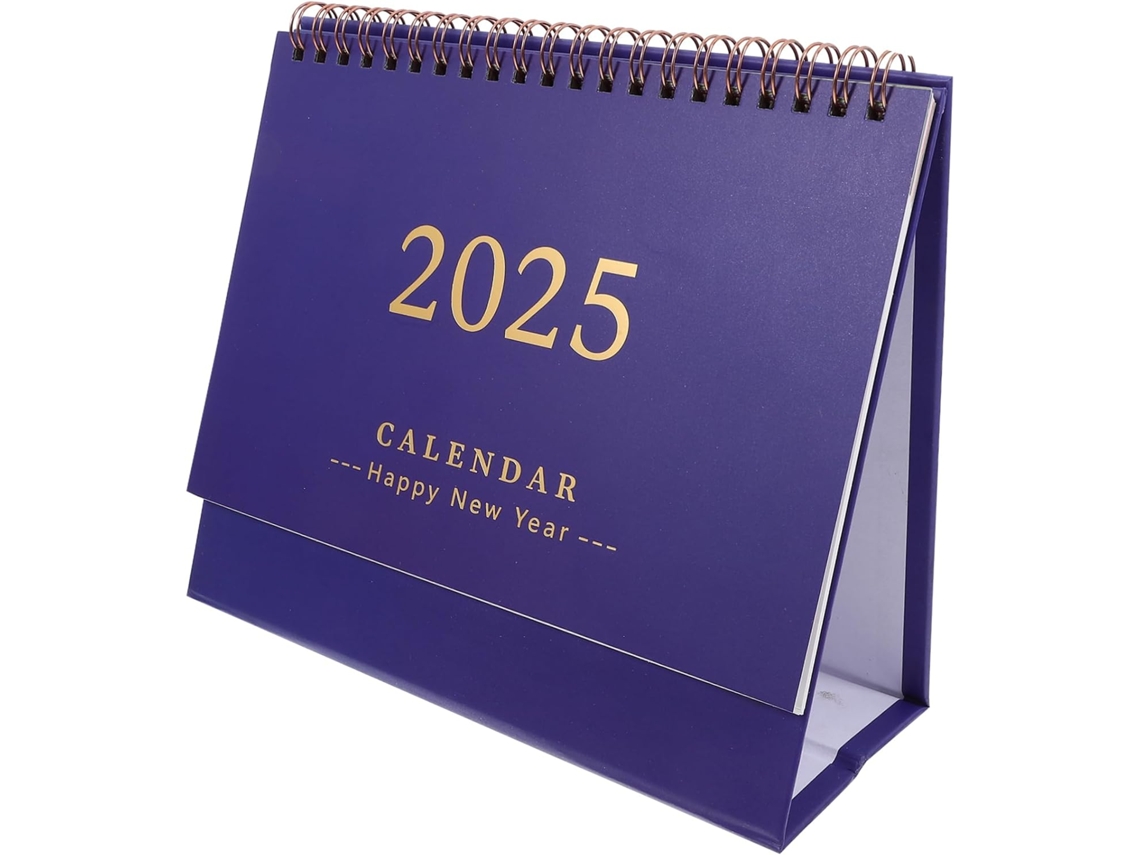 Calendário De Mesa Minimalista Em Inglês, Mensal, Organizador