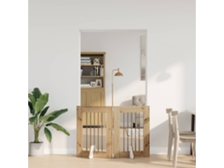 Vidaxl Portão Dobrável Com Suportes 2 Unid. 120,5 Cm