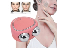 Massageador Facial com Microcorrente para Lifting e Firmeza, Rosa. GOKOCO