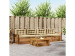 Vidaxl Conjunto De Sofás Para Exterior 5 Unid. Natural E Bege