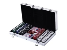 Maleta de Poker Alumínio e Poliestireno (PS) cor Multicolor 38x20,5x6,5 cm HOMCOM