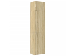 Slim Storage Cabinet, Slim Storage Cabinets Vidaxl Marrom Madeira Processada (50 X 42.5 X 225 Cm)