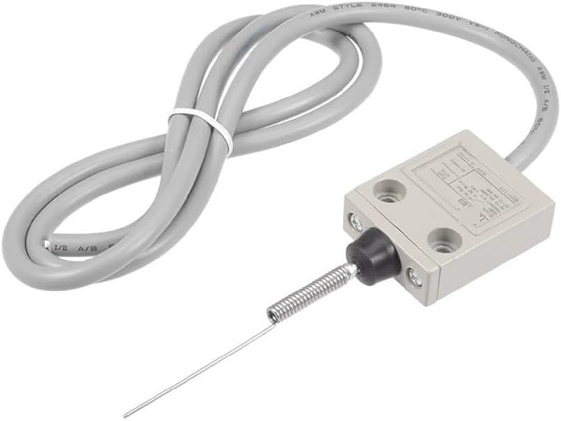 Interruptor De Limite Mola Flexível Tz 3169, Compacto, Pré Cabeado, 1nf + 1