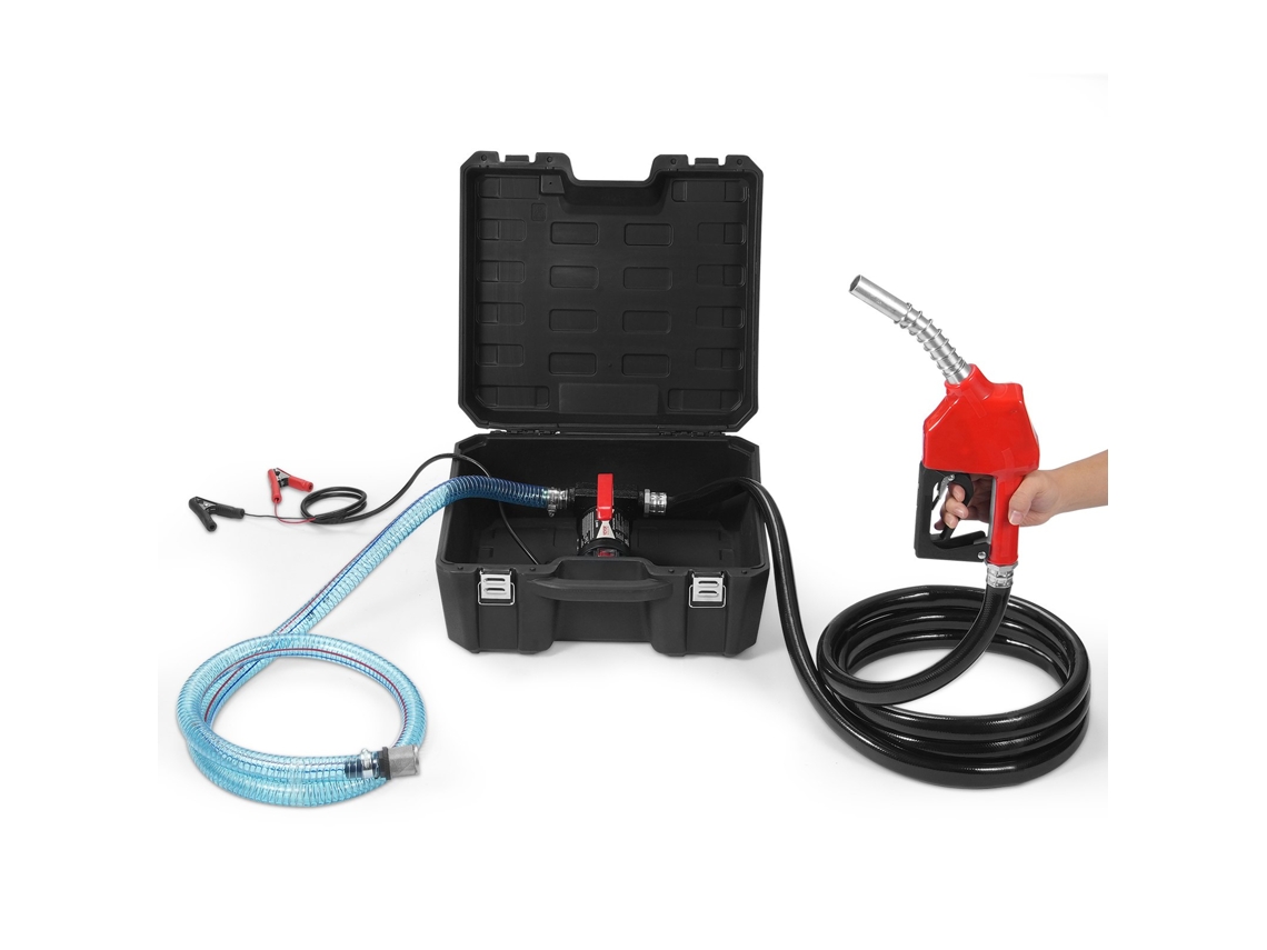 Bomba de Transferência de Combustível VEVOR 12V 10 Gpm 1/4 Hp Bomba a Diesel com Bico de Combustível Automático