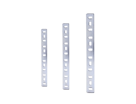 Placa de junção reta pesada faça você mesmo com ranhuras de ajuste 100 unidades (espessura 2 mm x 80 mm)