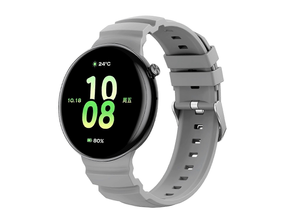 Pulseira De Silicone Ocean Two Color Com Furos Em Duas Fileiras E Fivela Prateada Para Relógio Honor.