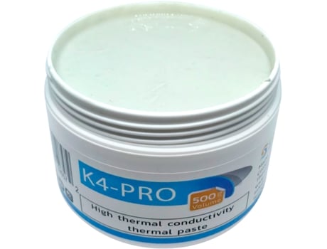 Pasta Térmica K4-Pro 500G de Alta Condutividade Térmica K4,6 W/Mk para Dissipadores de Calor de Computador Ideal para Aplicações de Longa Duração