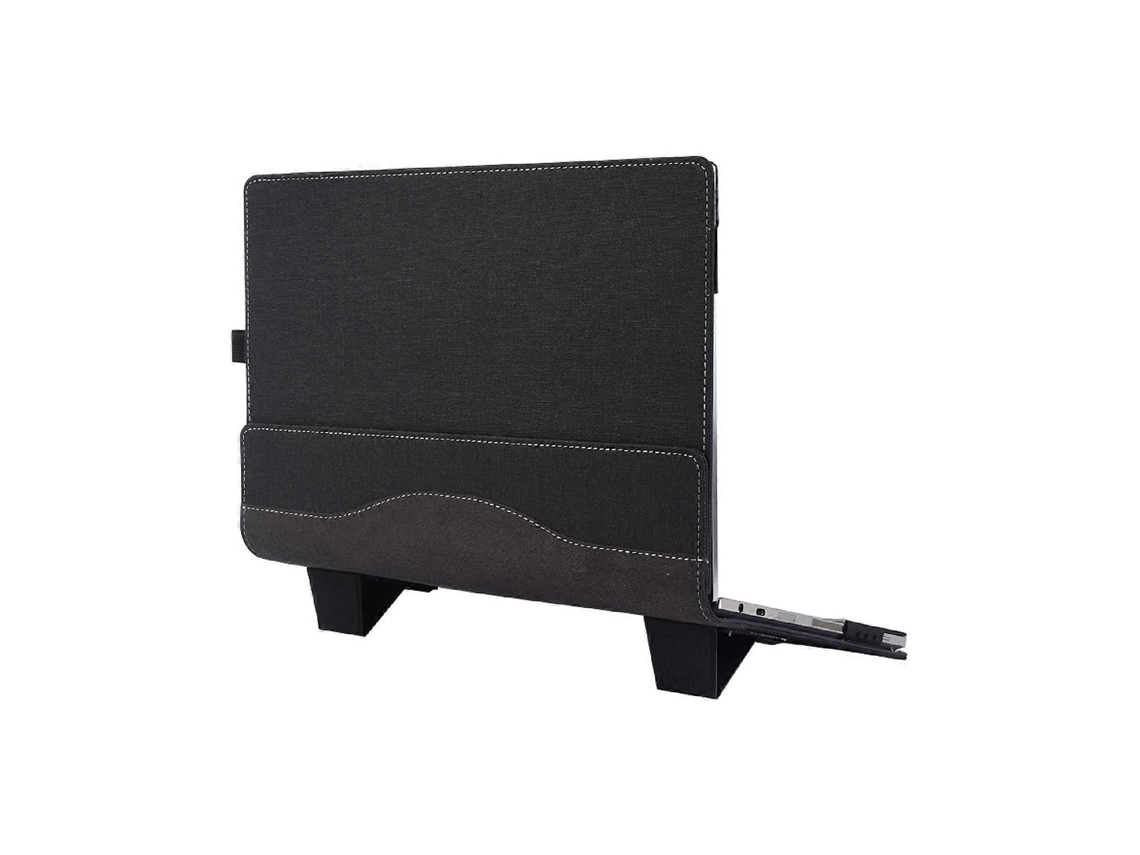 Capa De Couro Para Laptop 13,3 Polegadas Com Proteção Contra Quedas E Suporte, Preta. Tuotuo