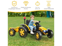 Trator Elétrico Infantil 12v Com Controle Remoto 2.4g E Reboque Removível