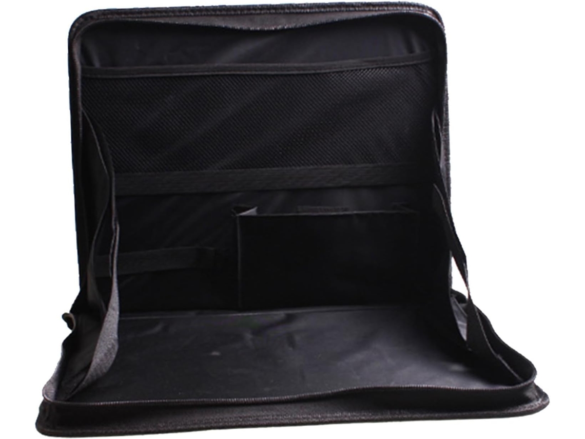 Carrinho duplo portátil com bandeja para laptop, fácil de usar, em tecido Oxford leve.