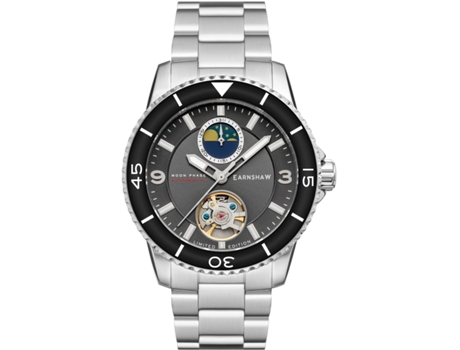 Relógio masculino prata aço inoxidável Es-8210-22 THOMAS EARNSHAW