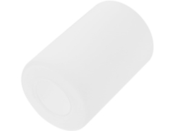 Luminária De Mesa Minimalista Com Difusor De Luz Diurna, Compatível Com Soquete E27, Em Vidro Cilíndrico Branco.