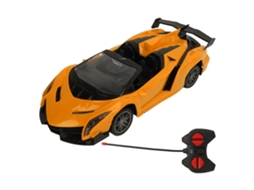 Ats coche de Controle Remoto para Crianças, Brinquedo de Corrida de Dois Canais, Desenvolve a Observação, Cor Amarela