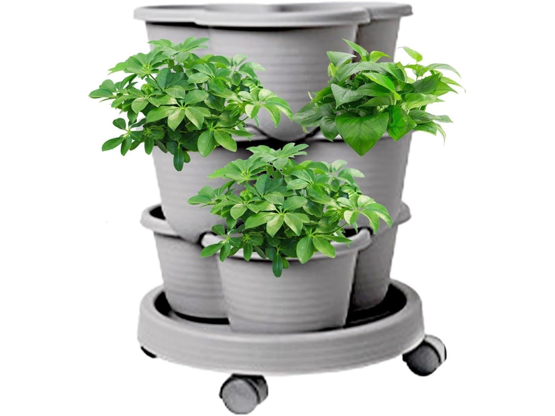 Jardineira Vertical Empilhável Genérica Sistema de Cultivo de Jardim com Vários Níveis, Unidades Removíveis e Kit de CHABERLU