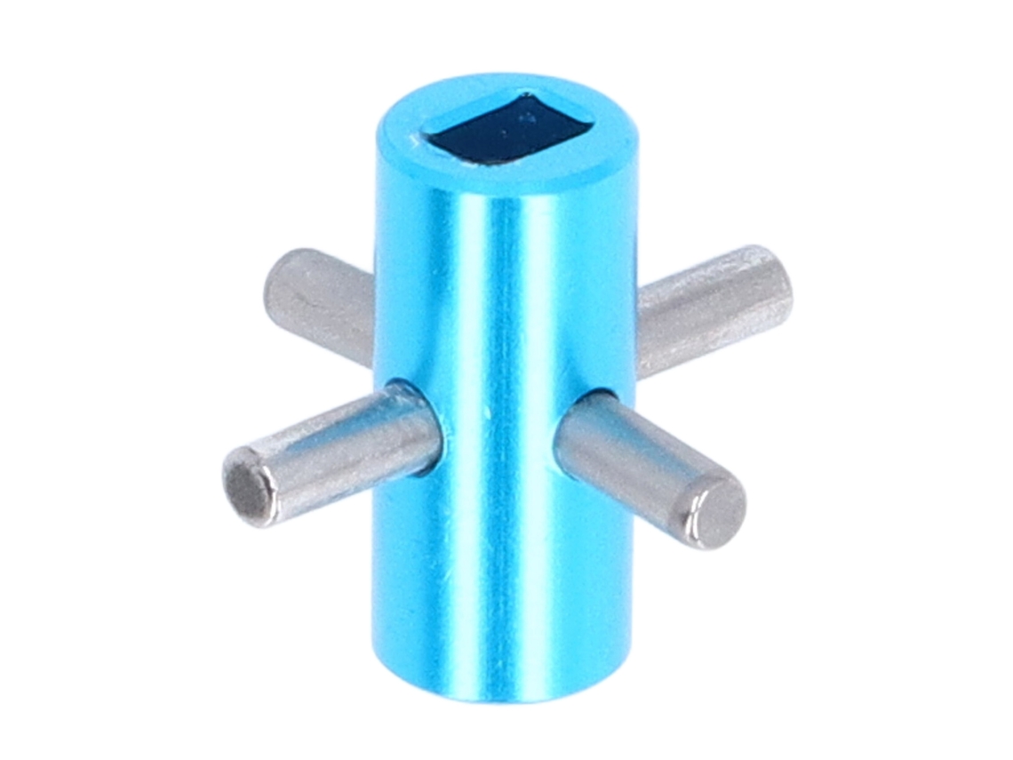 Bloqueador Diferencial De Alumínio Para Carro Rc Tamiya 1/10 Tt02 Eixo Fixo Peça De Melhoria Azul