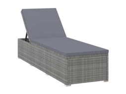 Sun Lounger, Sun Loungers Vidaxl Cinzeto Rattan / Vime (195 X 60 X 31 Cm)