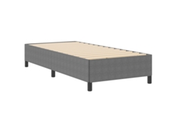 Conjunto 1 Cama Box Vidaxl Cinzento-claro Cordão (100 X 200 Cm)