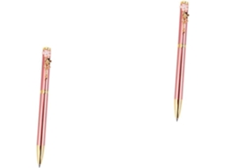 Conjunto De 2 Canetas Esferográficas Metálicas Criativas Angoyly: