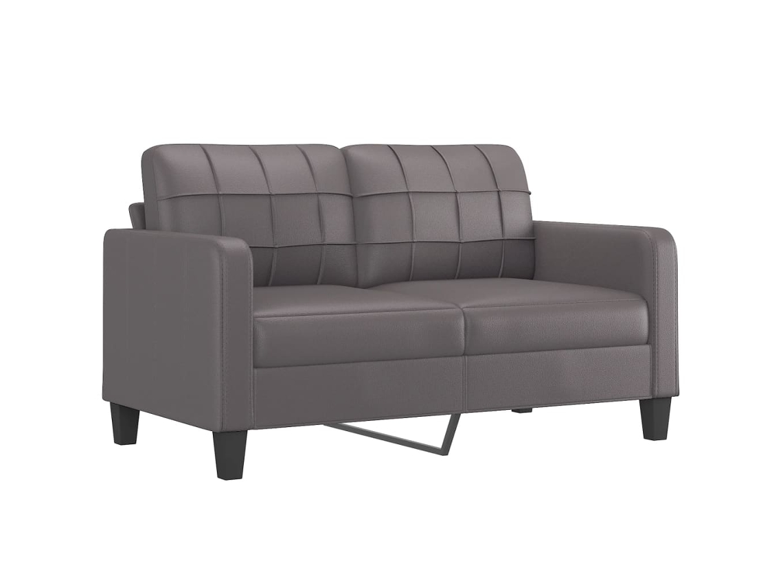 2-seater Sofa, 2-seater Sofas Vidaxl Cinzeto Couro (n/a)