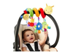 Ats brinquedo de Berço com Cascavel, Pendente para Carrinho de Bebê, Brinquedo Espiral de Pelúcia com Animais para Bebês