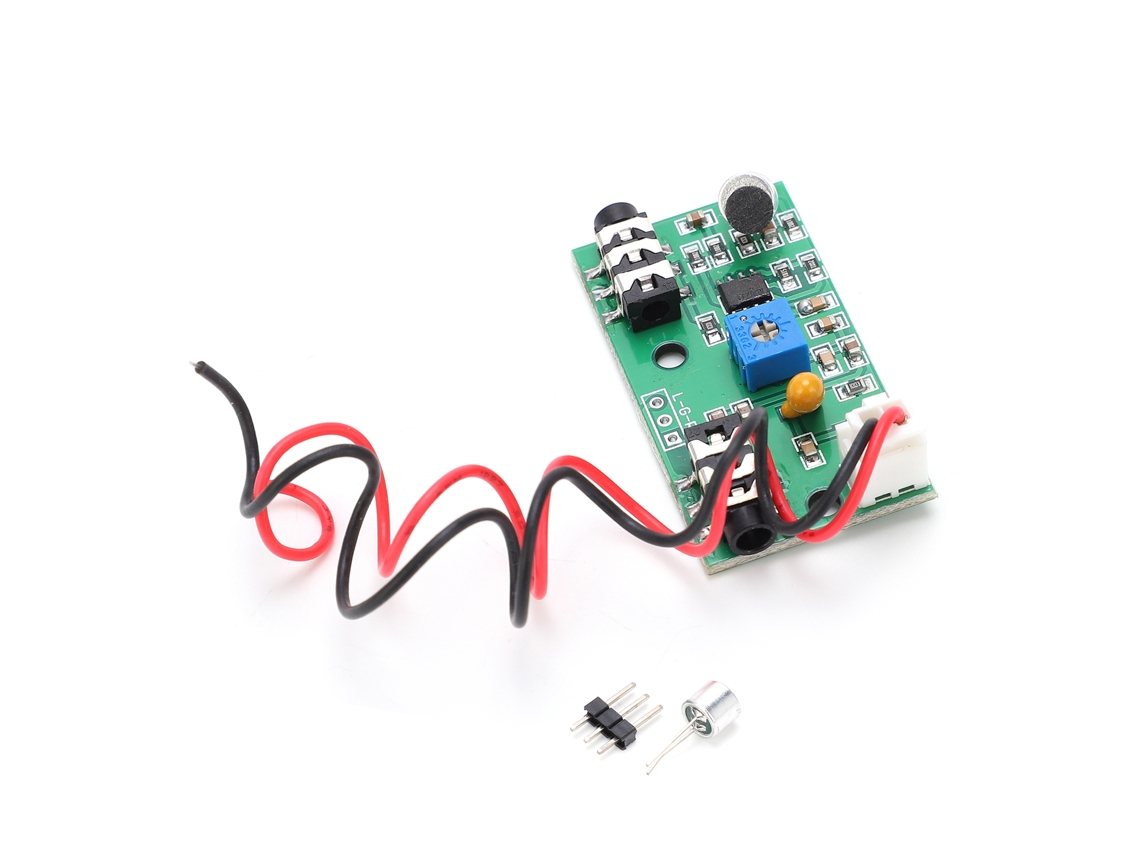 Laxiscreed Microfone Com Amplificador Ajustável Para Captura De Áudio E Circuito Dc