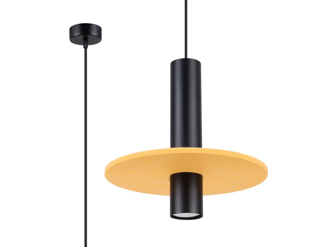 Sollux Sl.1883 Lámpara Colgante Pelta 1 Negro/amarillo Amarillo/negro