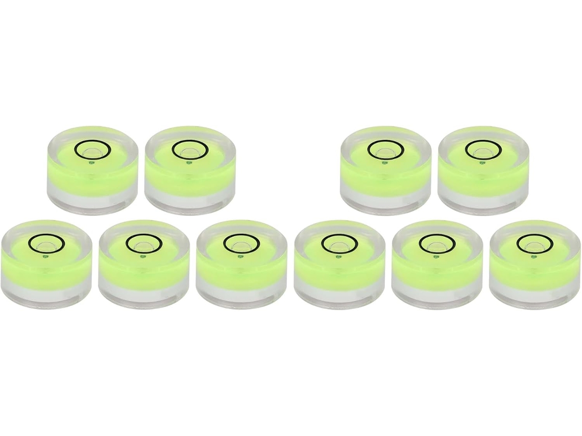 Mini Nível De Bolha Transparente Em Plástico Abs, Calibração Horizontal
