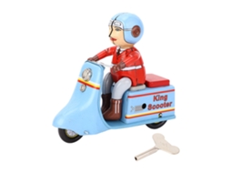 Mali brinquedo de Moto Scooter com Corda Mecânica de Metal Retrô para Crianças e Adultos Decorativo