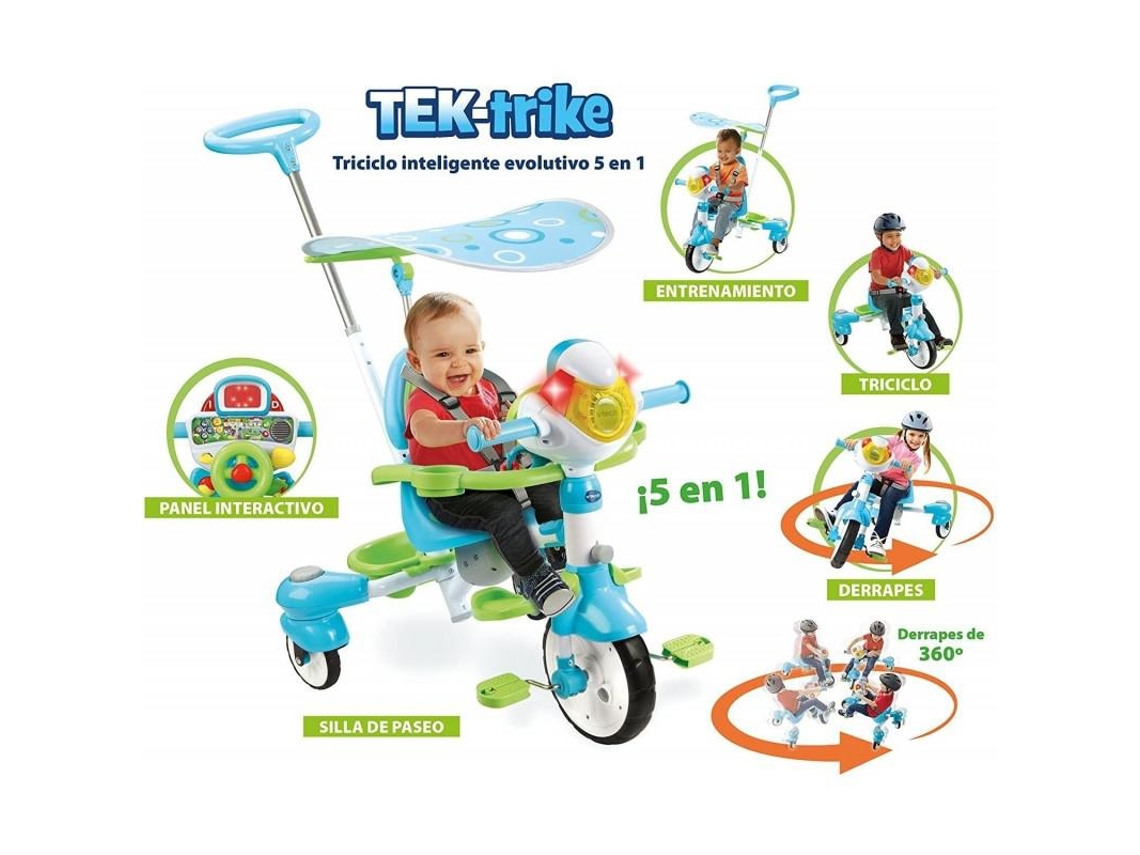 Vtech Triciclo Inteligente Evolutivo 4 En 1 Tek-Trike Color Verde 3480-196822