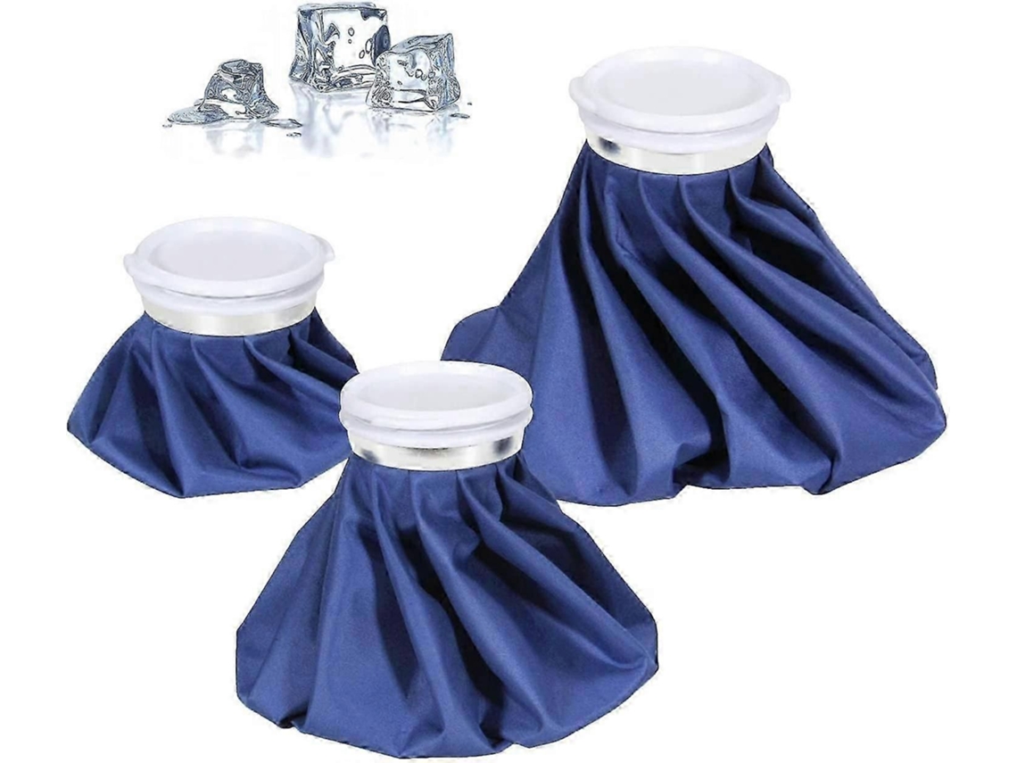 Pacote Com 3 Bolsas Térmicas Para Gelo Ou Água Quente, Tamanhos 6, 9 E 11 Polegadas