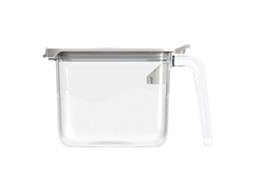 Caixa de Temperos com Tampa Selada e Colher, Transparente, 480ml, Plástico S/MARCA