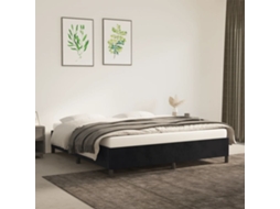 Vidaxl Estrutura De Cama Sem Colchão 160x200 Cm Veludo Preto