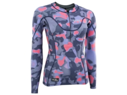 Camiseta Manga Comprida Neo Zip Top 1.5 Mulher Azul Colorido Xlion