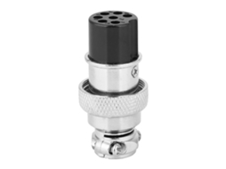 Conector Fêmea Universal Berm Com 7 Furos, 100 Unidades, Cabo 16mm, Shell De Aço Inoxidável Para Suprimentos Elétricos.