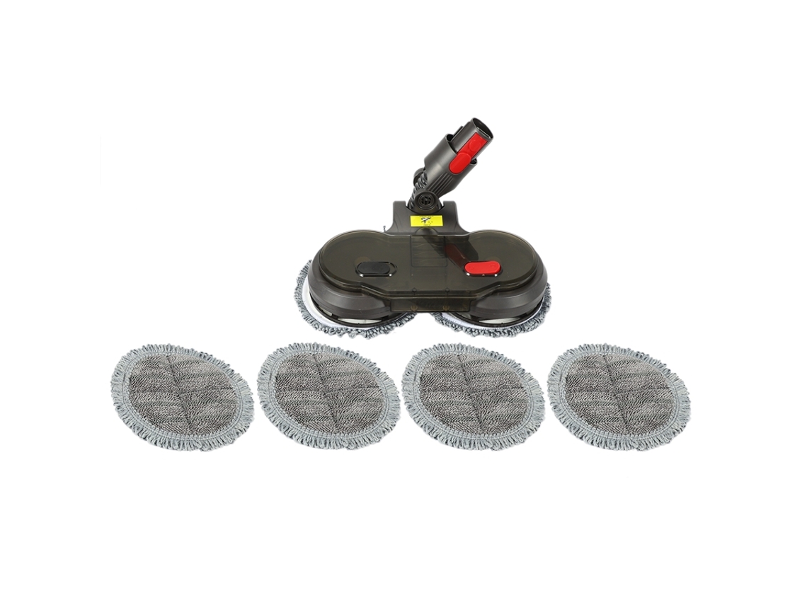 Cabeça de esfregão elétrico, tanque de água, 6 peças, panos de esfregão para aspirador de pó dyson v7 v8 v10 v11, efetivamente limpar o chão