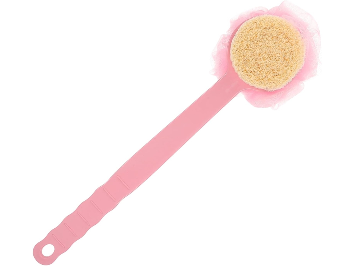 Lurelia Escova De Massagem Corporal Para Duche, Cabo Longo, Massagem Suave E Cor Rosa