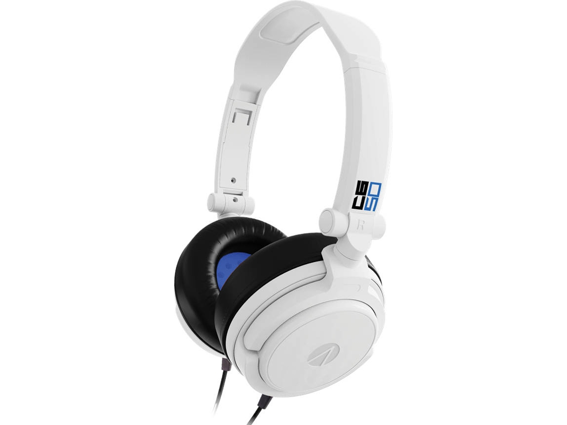Auscultadores Gaming STEALTH C6-50 (Over Ear - Microfone - Branco)