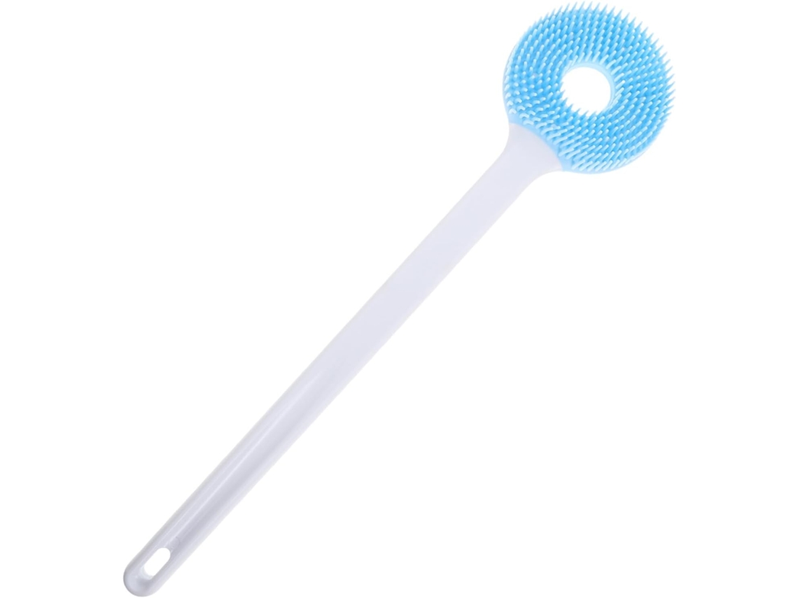 Escova De Banho Esfoliante Corporal Nolitoy Com Cabo Longo, Escova De Silicone Dupla Função Para Limpeza E Massagem No