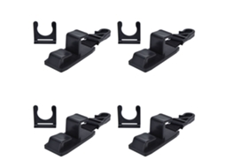 Primerox 4pcs Gancho de Cabeçote de Carro Abs Náilon Multifuncional Alta Resistência Flexível Apoio para Bolsas
